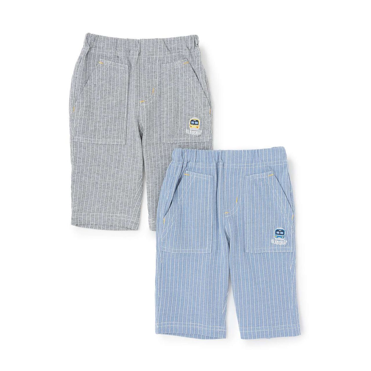 Train Stripe 6/10 Length Pants,Sax blue, large image number 9