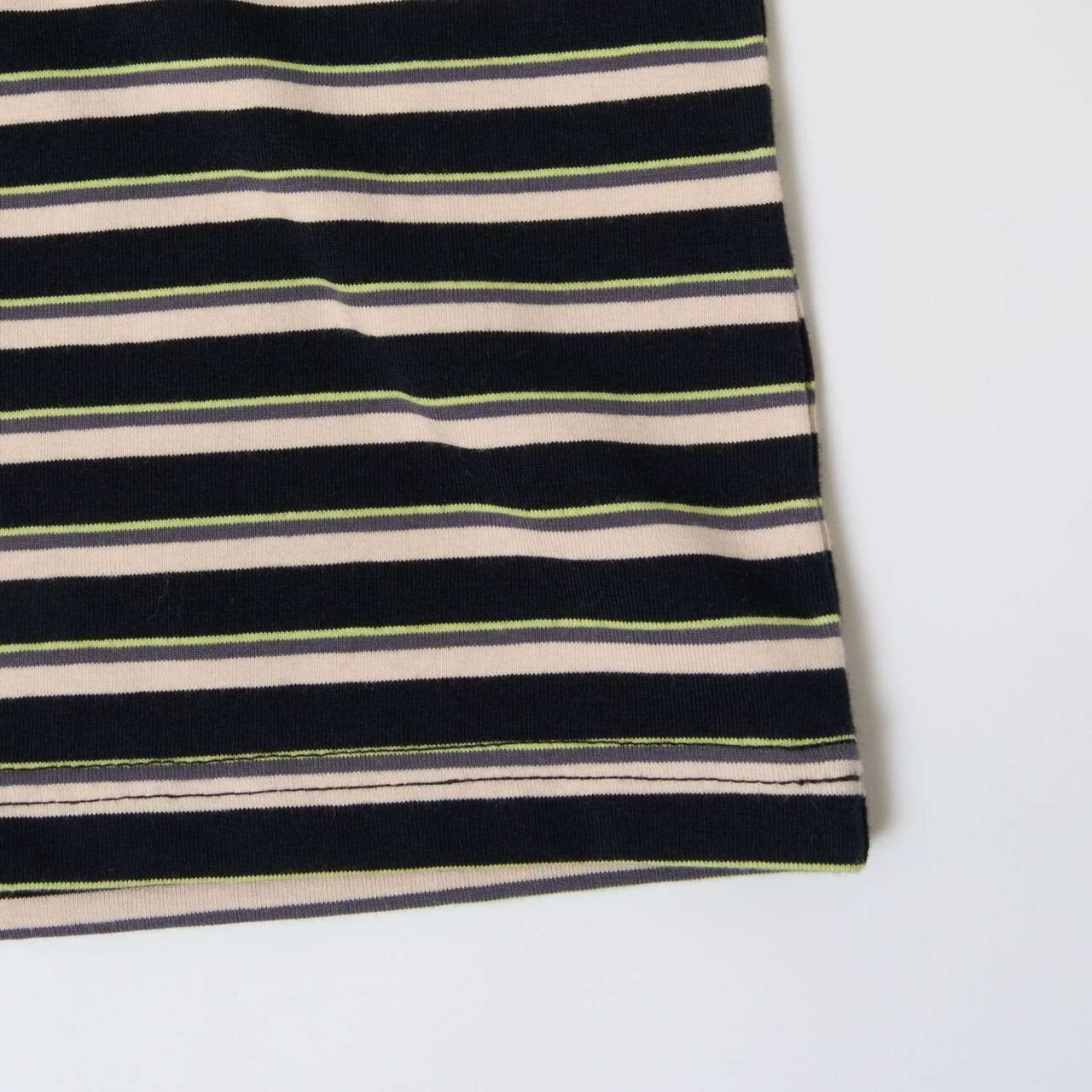 [Matching with Dad Outfit] Assorted Stripe Wide Long Sleeve T-Shirt,Black, large image number 10