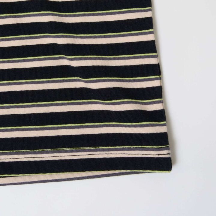 [Matching with Dad Outfit] Assorted Stripe Wide Long Sleeve T-Shirt,Black, medium image number 10