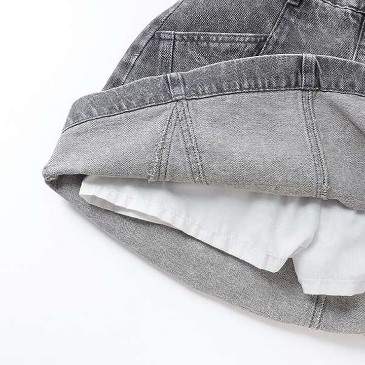 Chic Contrast Skirt,Blue, medium image number 5