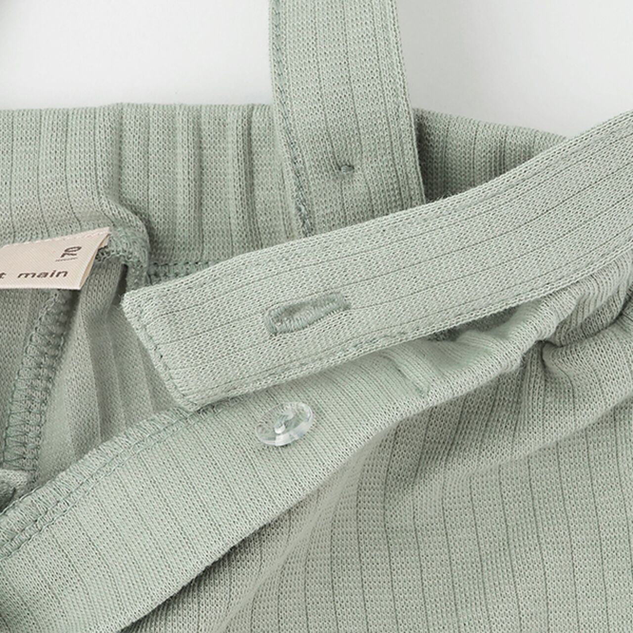 Pants with Suspenders,Light khaki, large image number 3