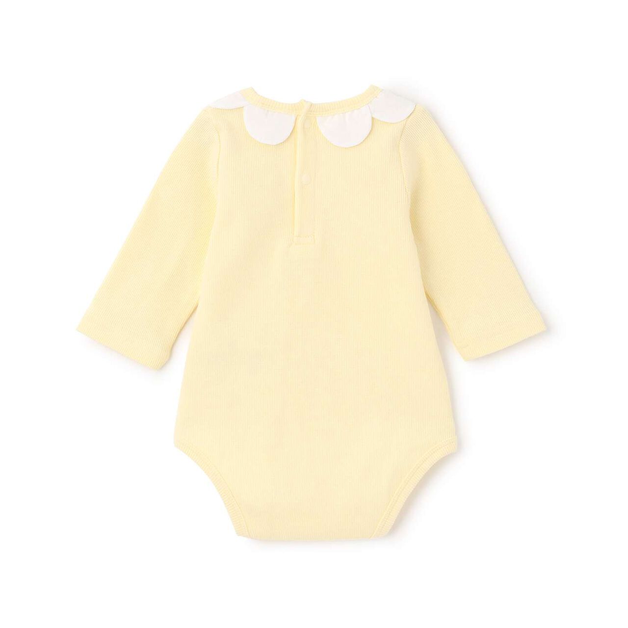 Scallop Trim Collar Romper,Light pink, large image number 1