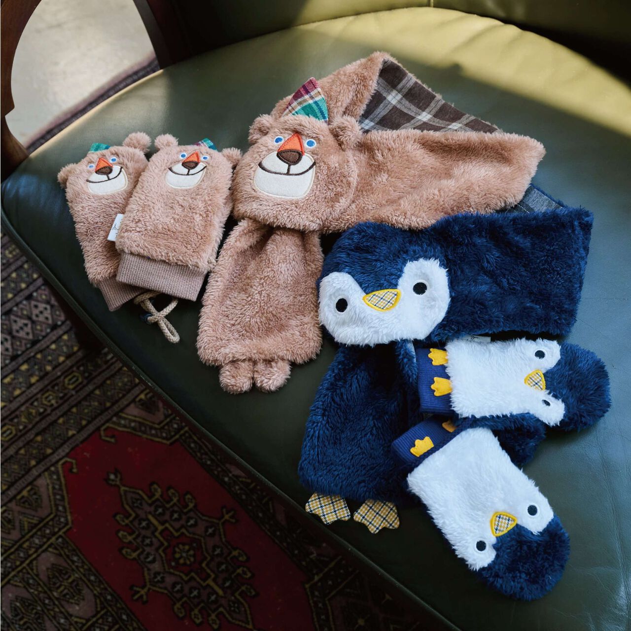 [Korobokkuru] Animal Mittens,Brown, large image number 8