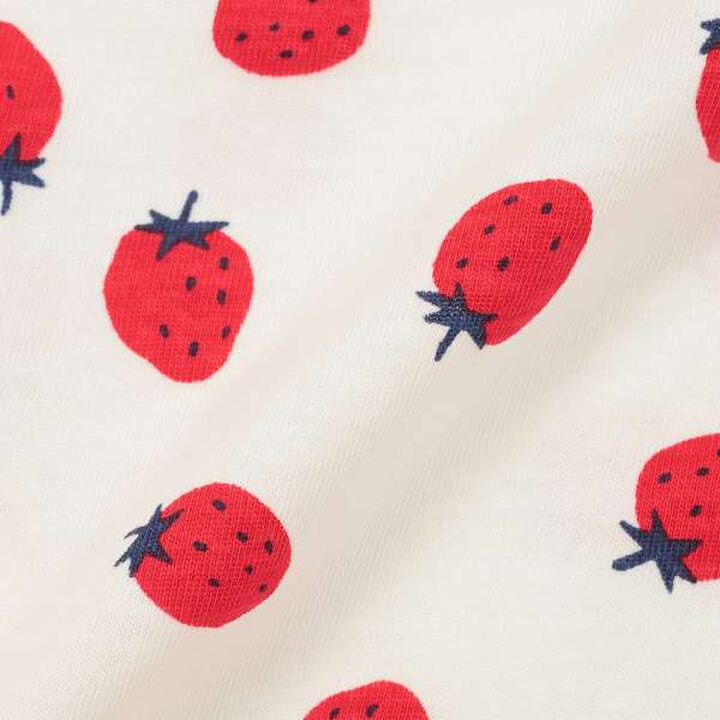 All-Over Pattern Strawberry Pouch T-Shirt,Pink, medium image number 10