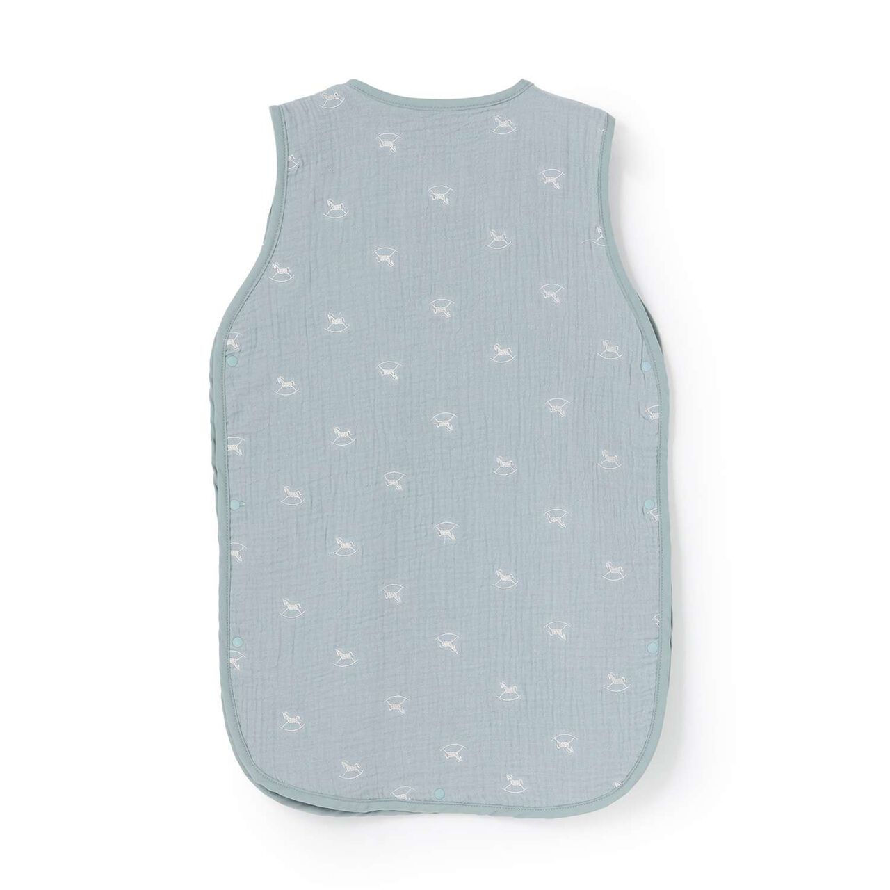 Embroidered 6-Layer Gauze Sleeper,Ivory, large image number 1