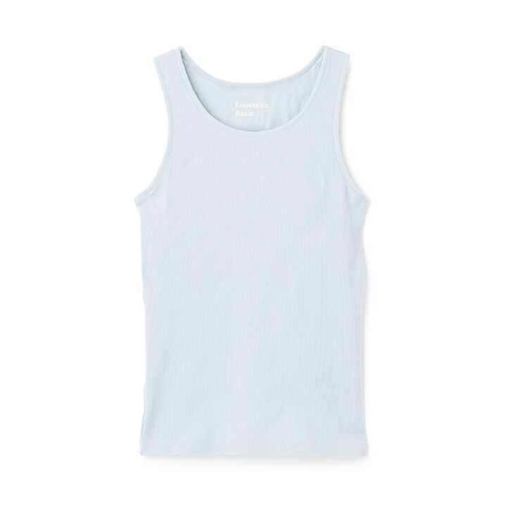 Basic Cup-Inserted Ribbed Tank Top,Pink, medium image number 7