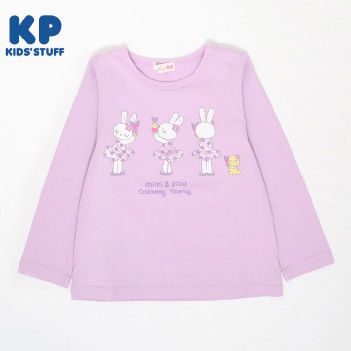 KP Ice Rabbit Print Long-Sleeve T-Shirt (80-90),Navy, medium image number 15