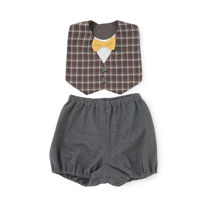 Checkered Vest-Style Set,, medium