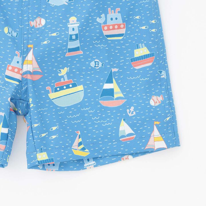 [SWIM] Marine Pattern Boys' Swim Pants [UV Protection],Blue, medium image number 6