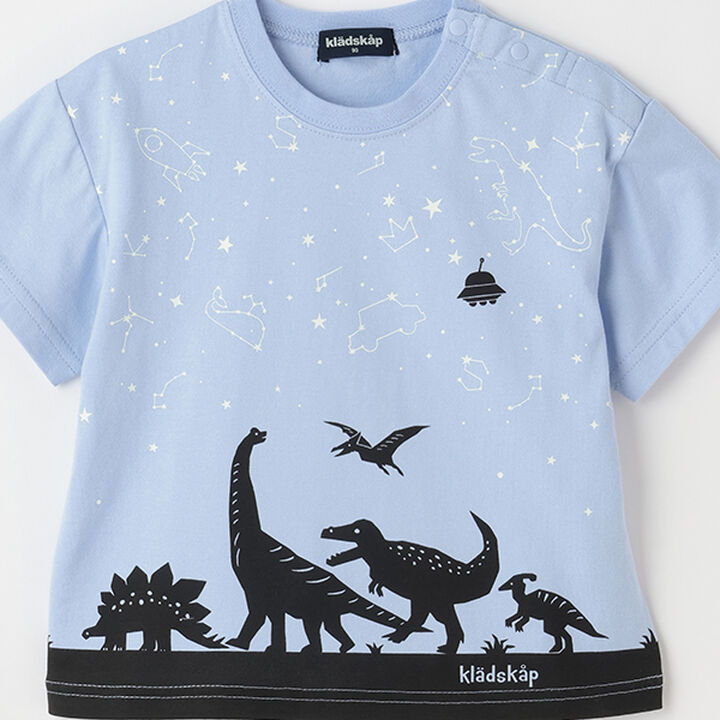 Dinosaur × Zodiac Short Sleeve T-Shirt,Yellow green, medium image number 4