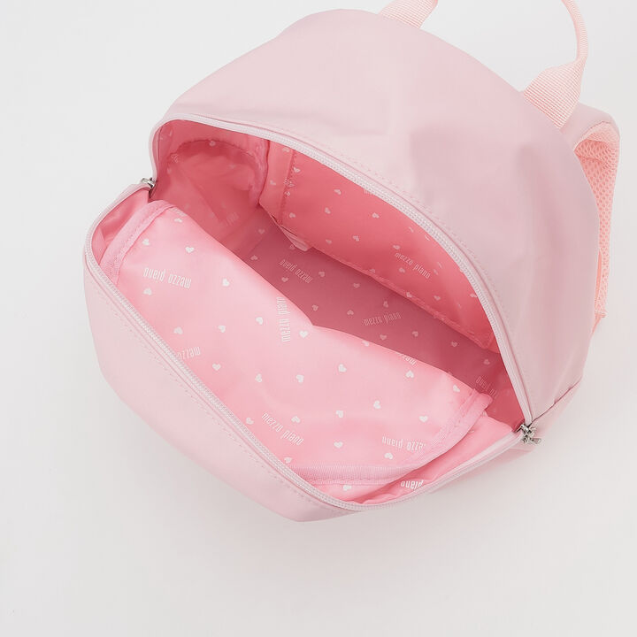 Ribbon Embroidered Backpack, Approx. 8L [Water-Repellent Finish],Light pink, medium image number 6