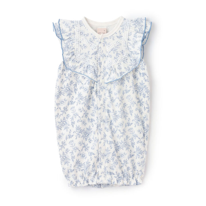 Floral Pattern Frill 2WAY Romper,, medium
