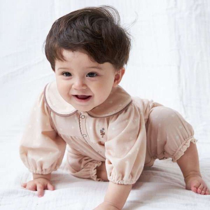 KP Heart Print Coverall,Beige, medium image number 5