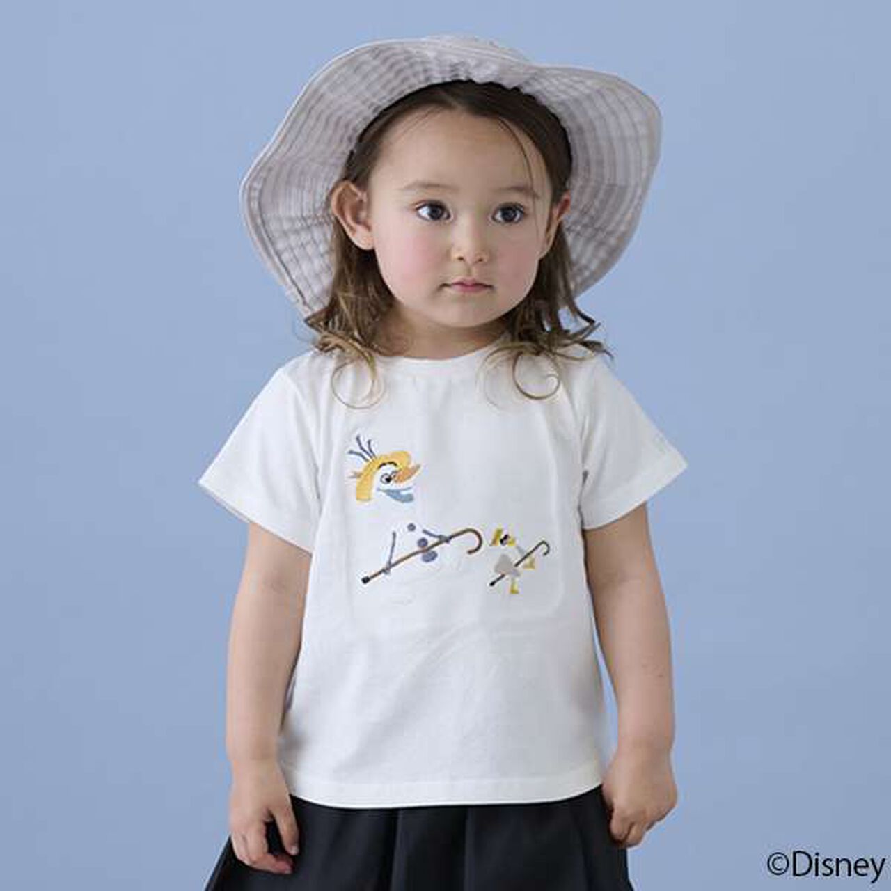 [Disney] Olaf Appliqué T-Shirt,Off white, large image number 0