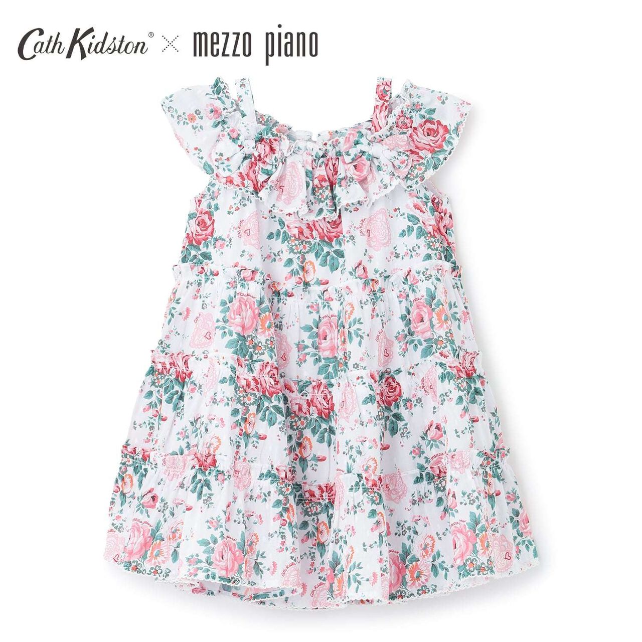 [Cath Kidston] Tiered One-Piece Dress,Pearl white, large image number 0