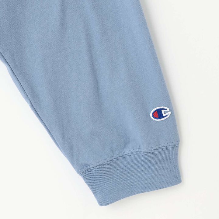 [Champion] 100% Cotton Raglan Long Sleeve T-Shirt,Green, medium image number 16