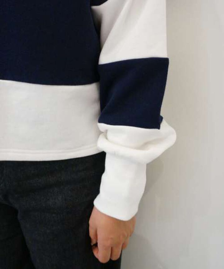 Sweatshirt Polo Shirt,Navy, medium image number 6