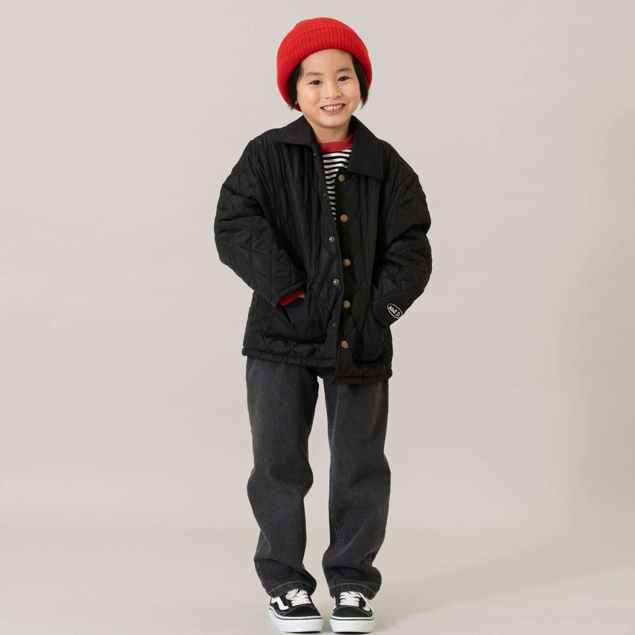 Quilted Jacket,Black, large image number 4