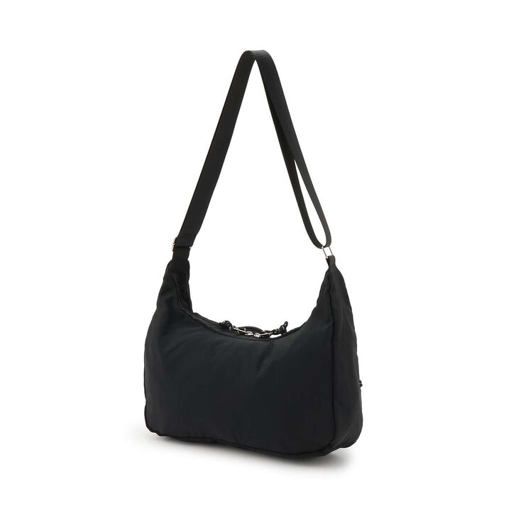 [LTXC] Double Pocket Nylon Shoulder Bag,Black, medium image number 6