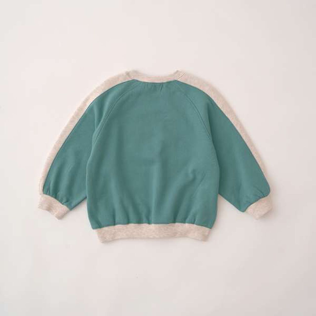 Pilling-Resist Bi-Color Raglan Fleece Sweatshirt,Brown, large image number 8