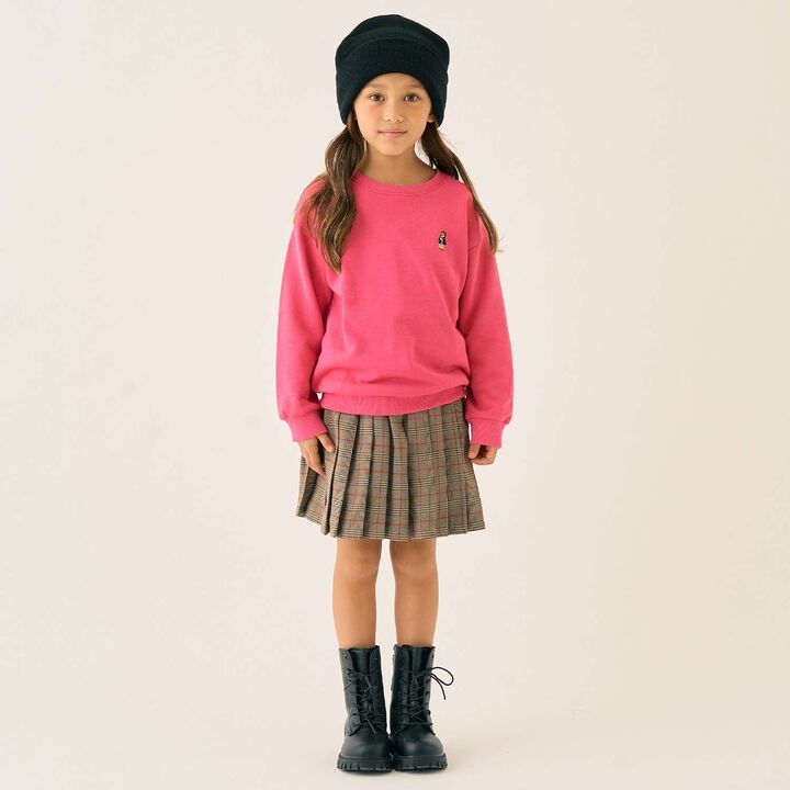 Bear Embroidery Fleece Sweatshirt,Blue, medium image number 18