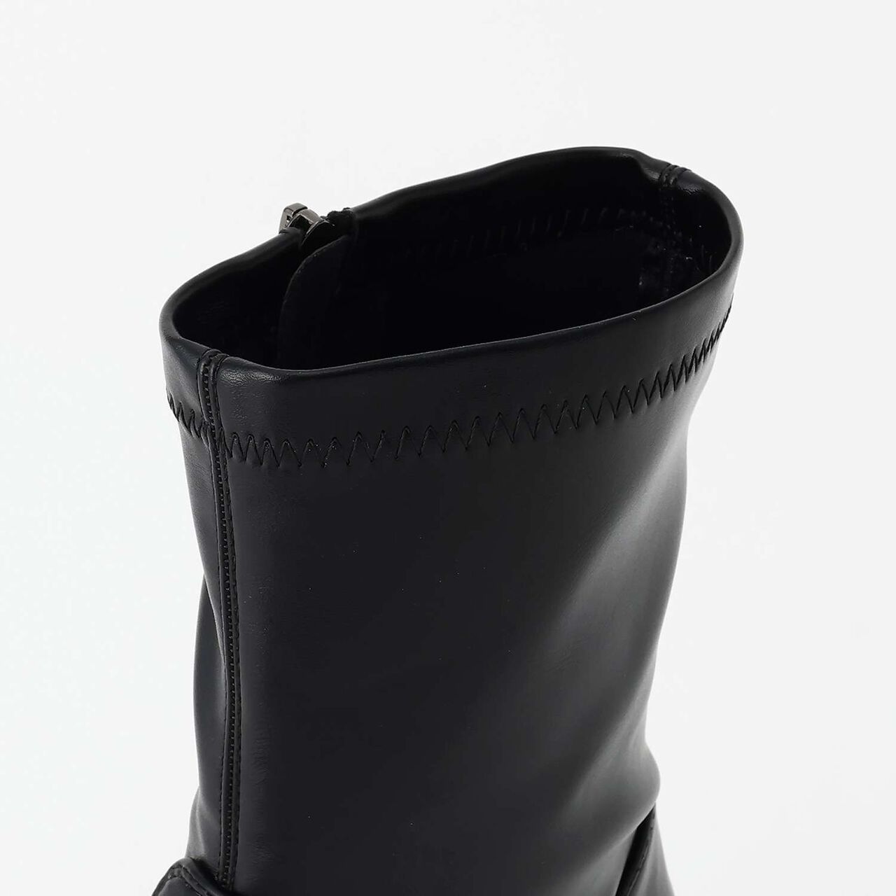 Platform Short Boots,Black, large image number 8