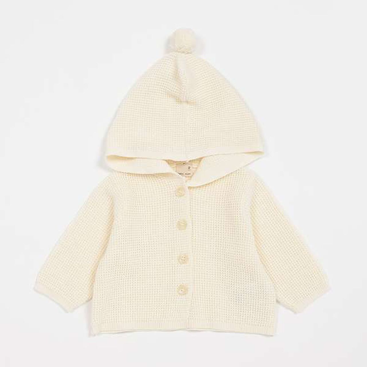 Hooded Cardigan,Light green, large image number 6