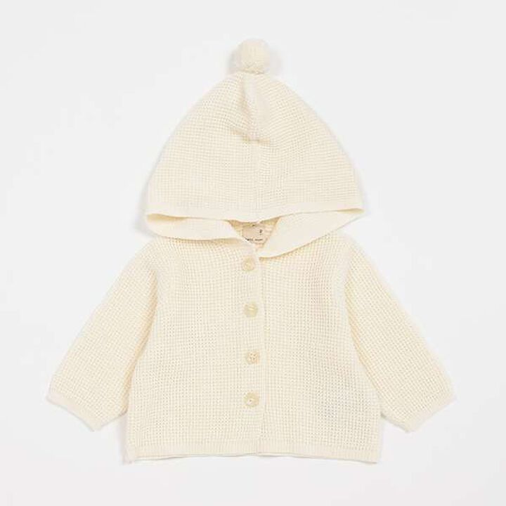 Hooded Cardigan,Light green, medium image number 6