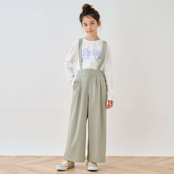 Suspender Wide Pants,, medium