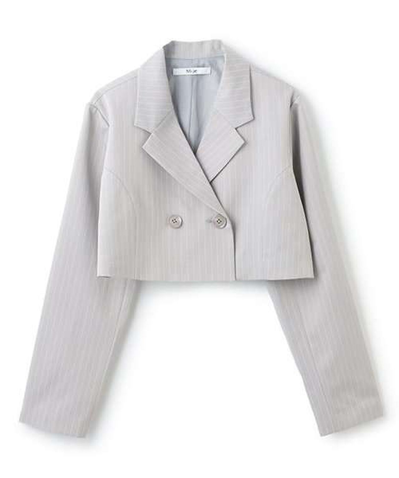 Short Tailored Jacket,Gray, large image number 7