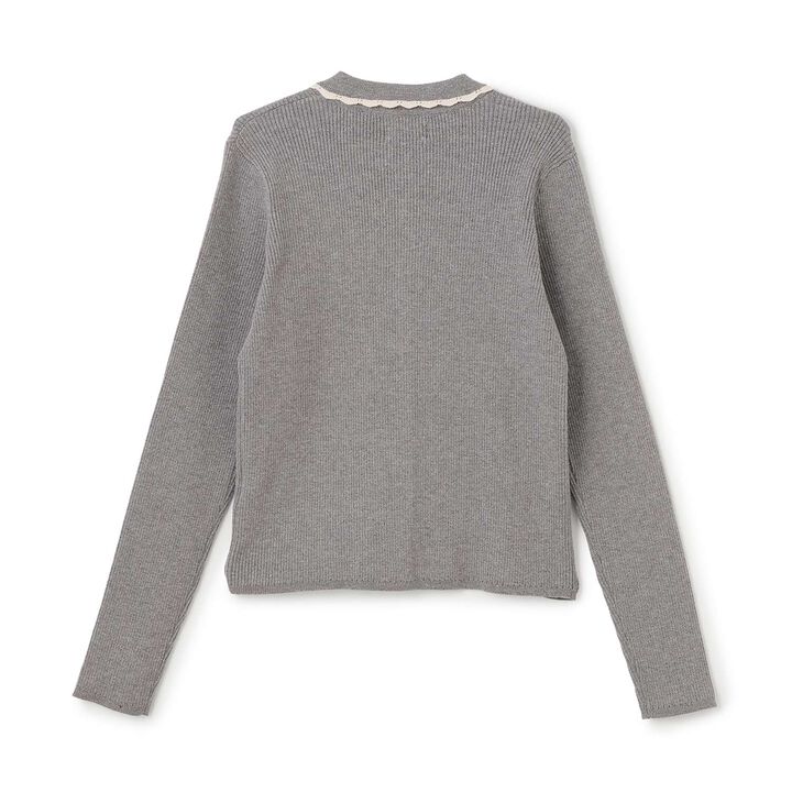 [Parent-Child Matching] Collar Knit Cardigan,Blue, medium image number 6