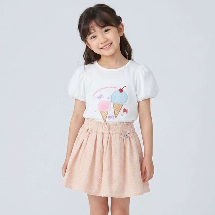 Flower Embroidered Skirt,, medium
