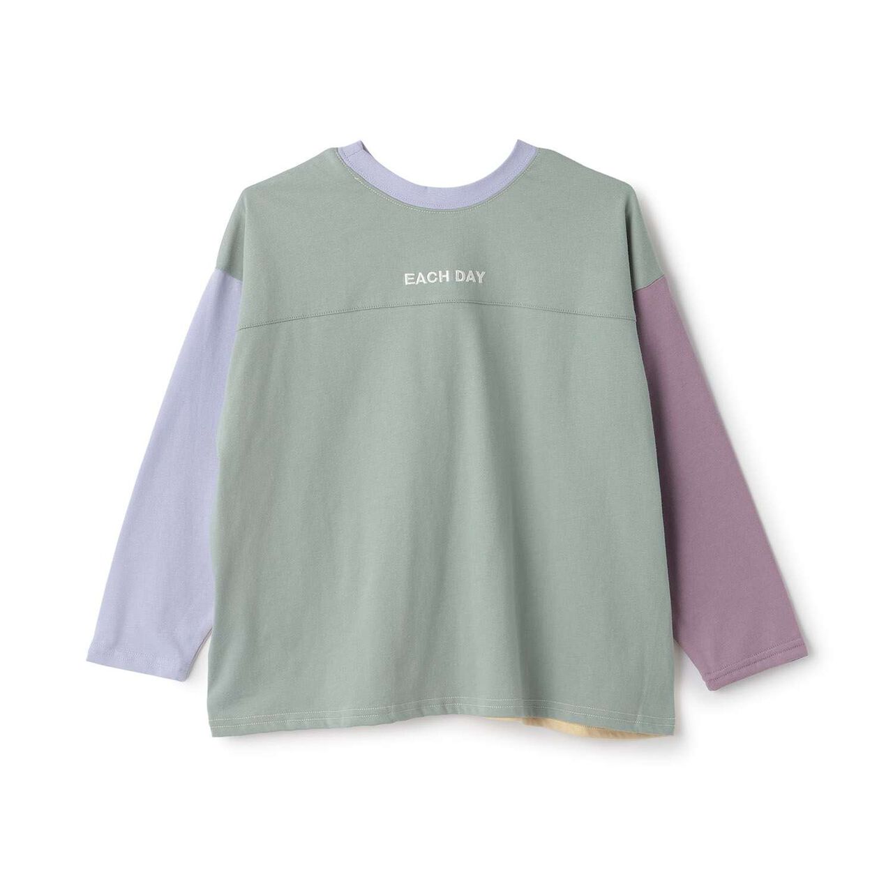 [Muteki T] Long-Sleeve T-Shirt with Name Tag Slot for Kids (Boys & Girls),Milky white, large image number 13