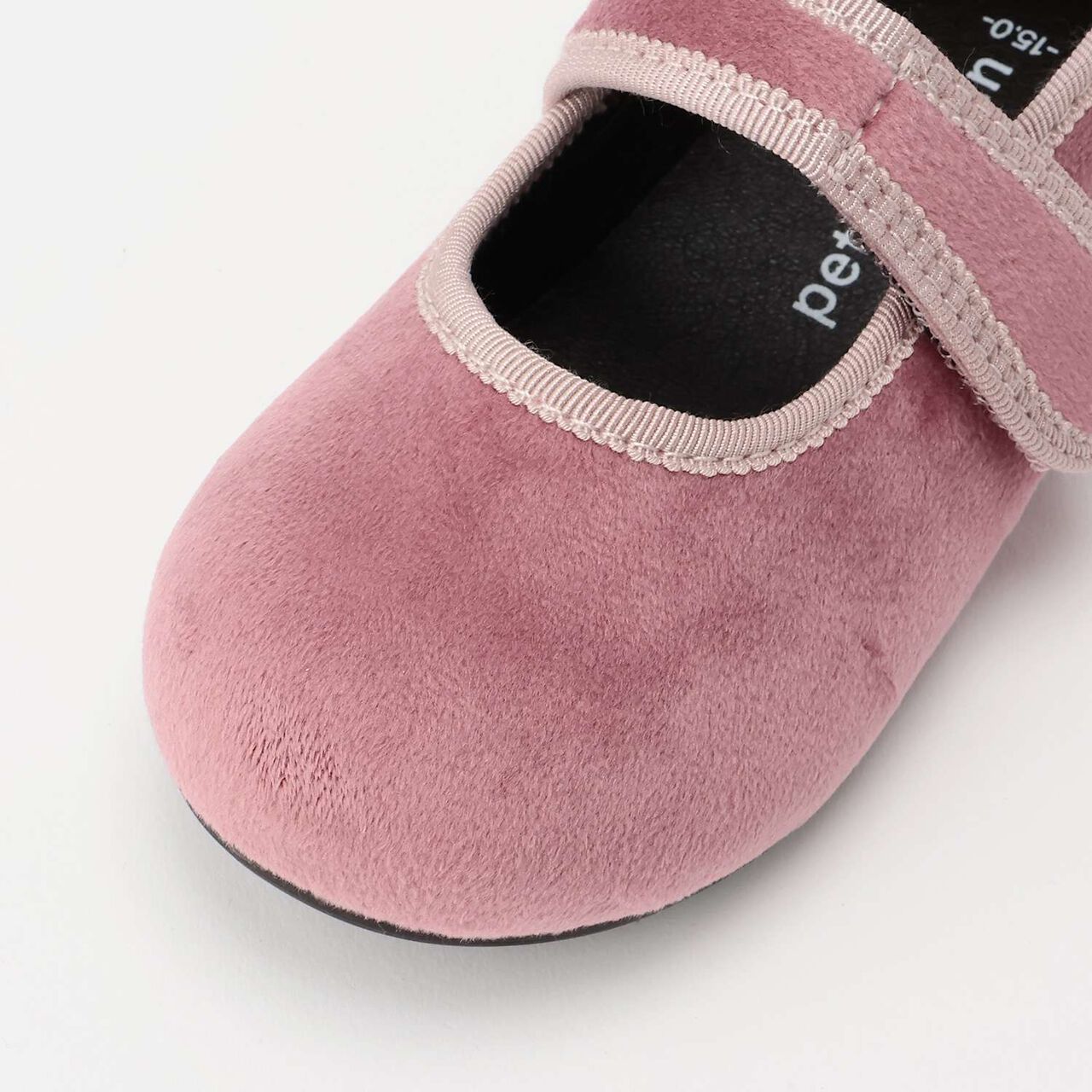 Velour One-Strap Shoes,Mocha tea, large image number 3