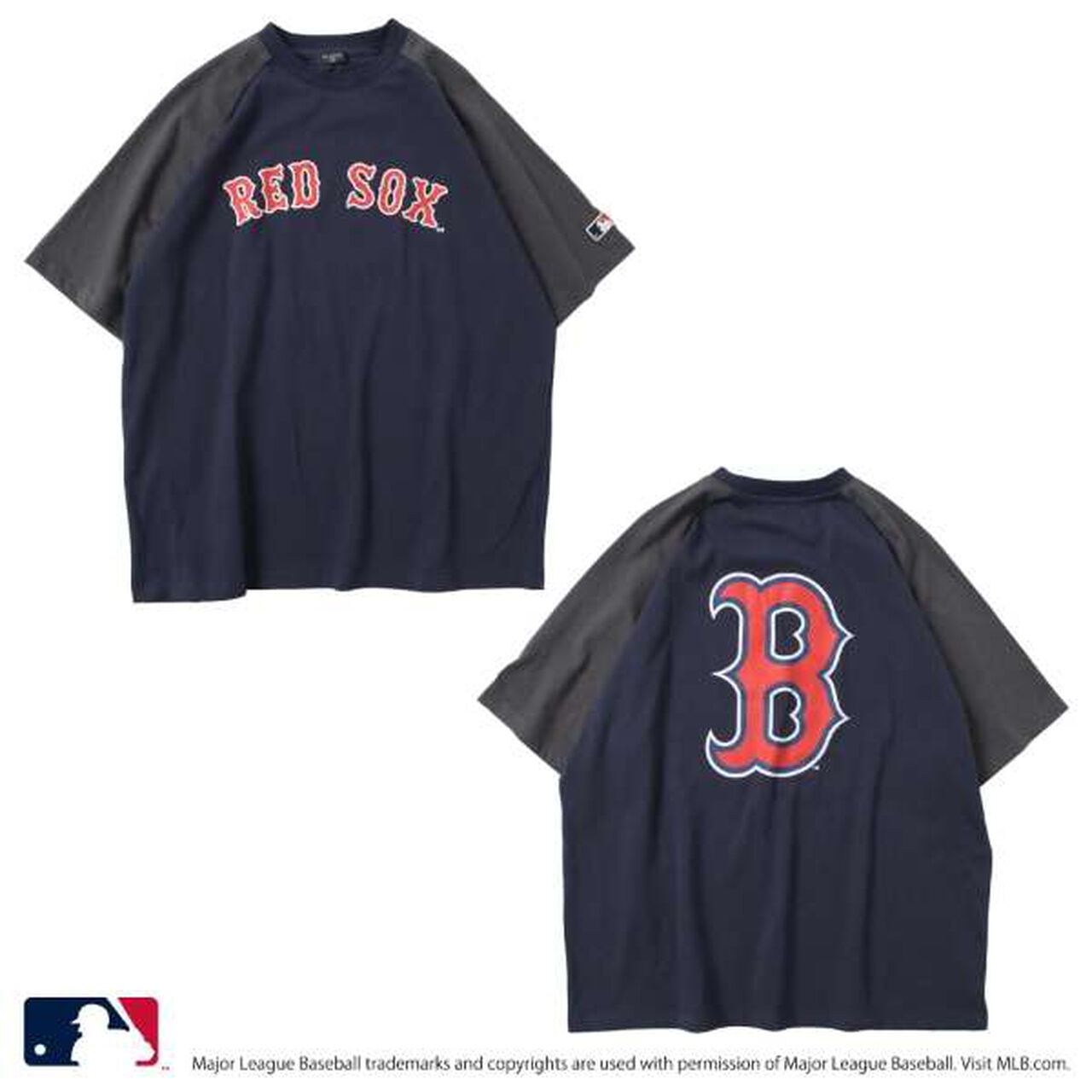 [MLB] Team Logo Print Raglan Short Sleeve T-Shirt,White, large image number 10