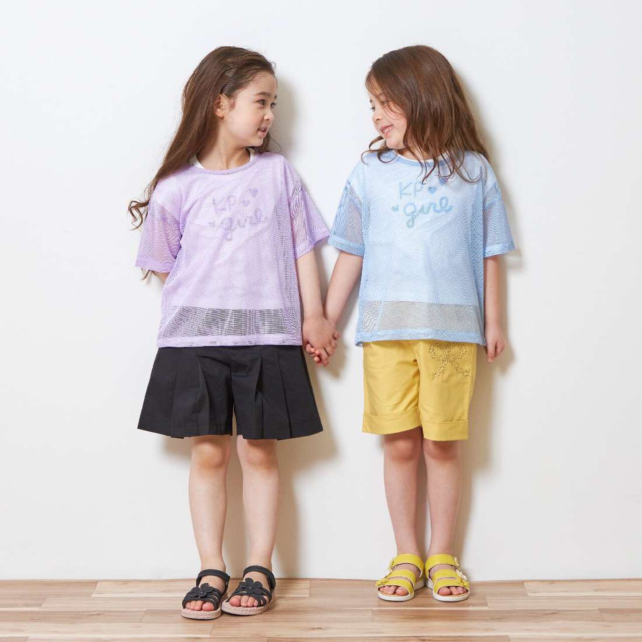 KP Mesh & Logo T-Shirt Set,Sax blue, large image number 2