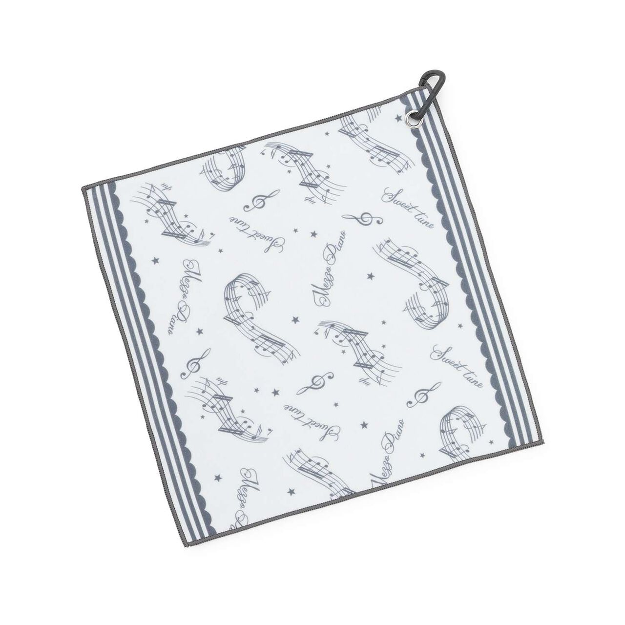 With a melody♪ Stick-On Towel,Ivory, large image number 0