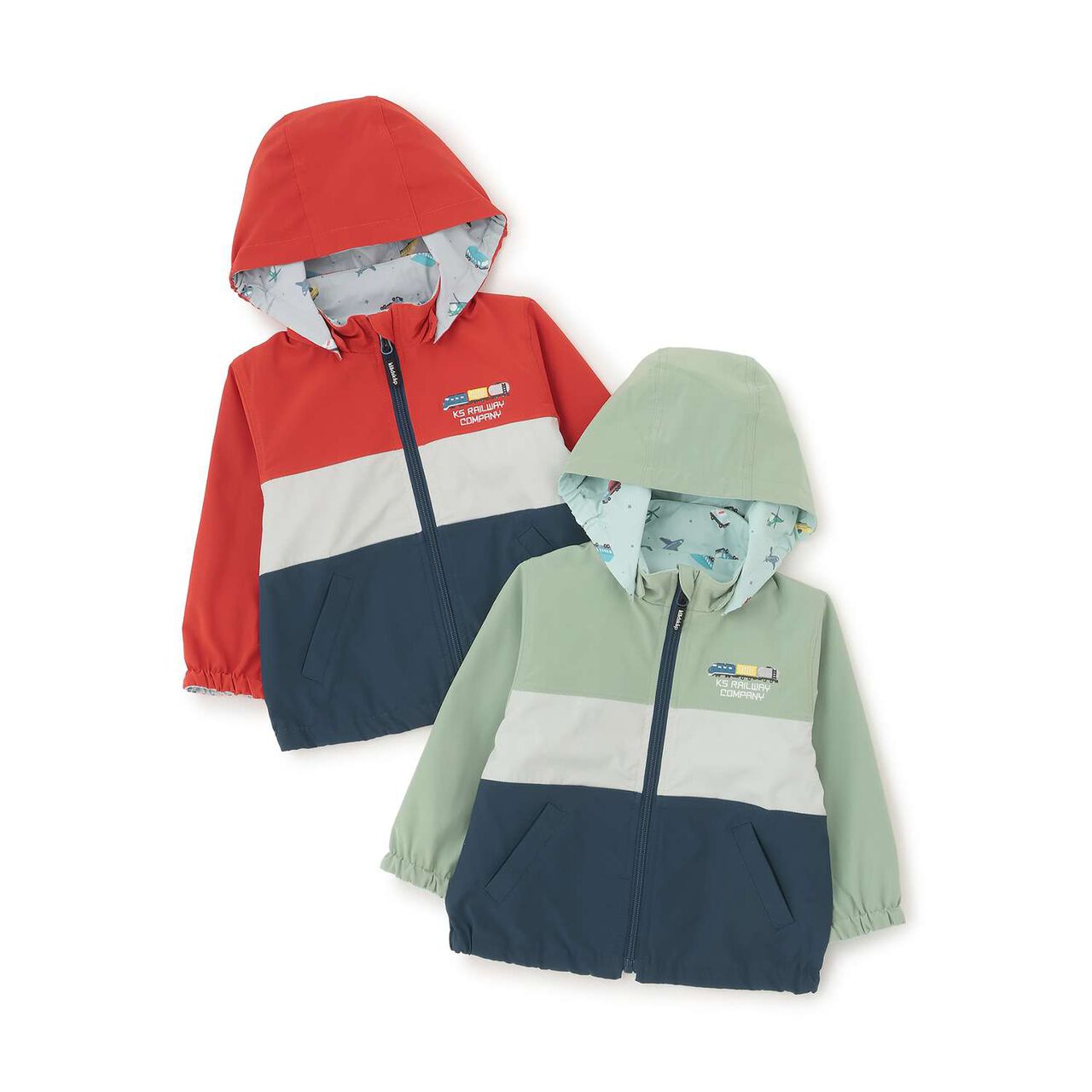 Reversible Vehicle Windbreaker [UV Protection & Water-Repellent Finish],Red, large image number 8