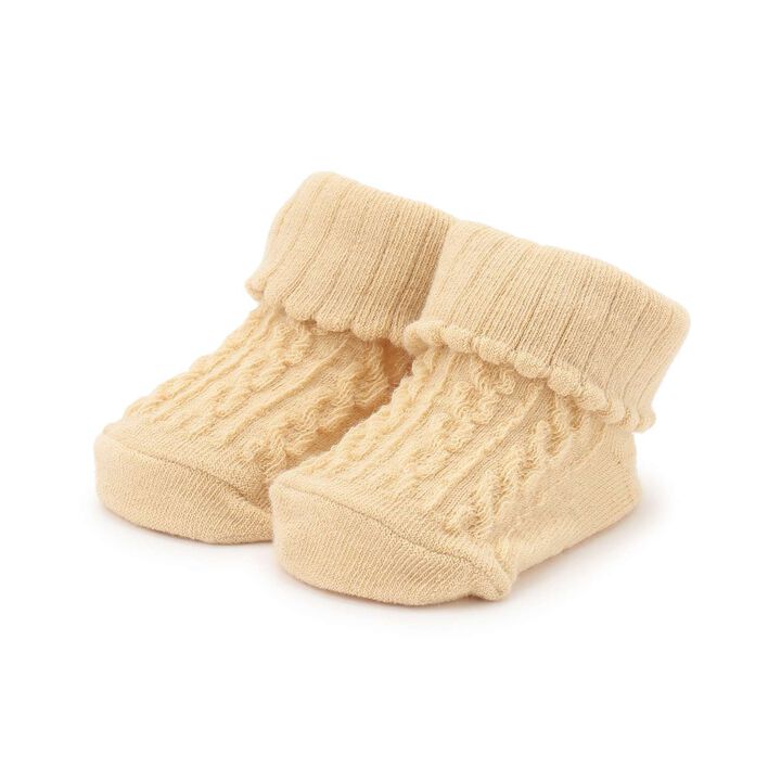 Cable Cup Socks,Yellow, medium image number 0