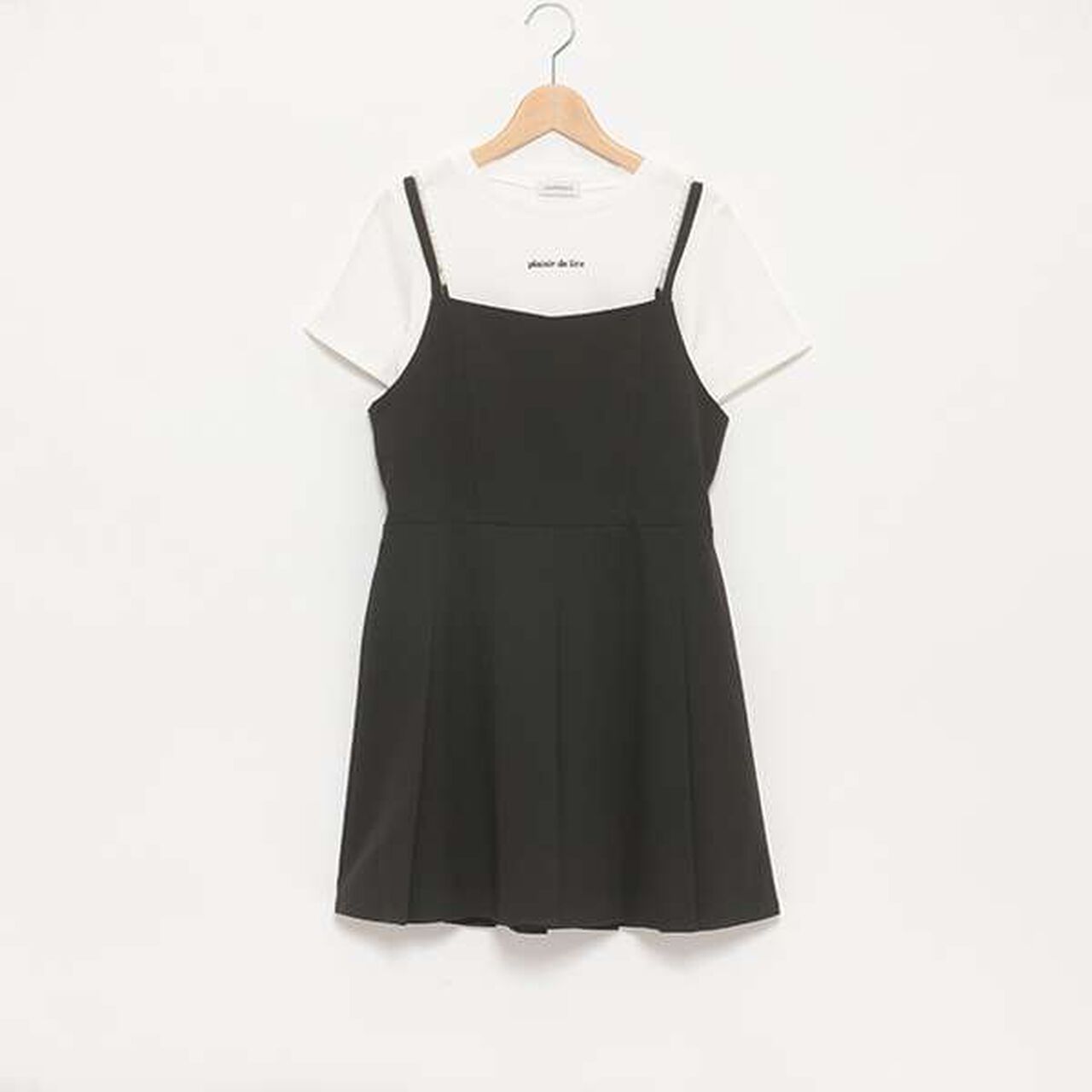 Inner Lining Included Pearl Code Jumpskirt,Gray, large image number 8