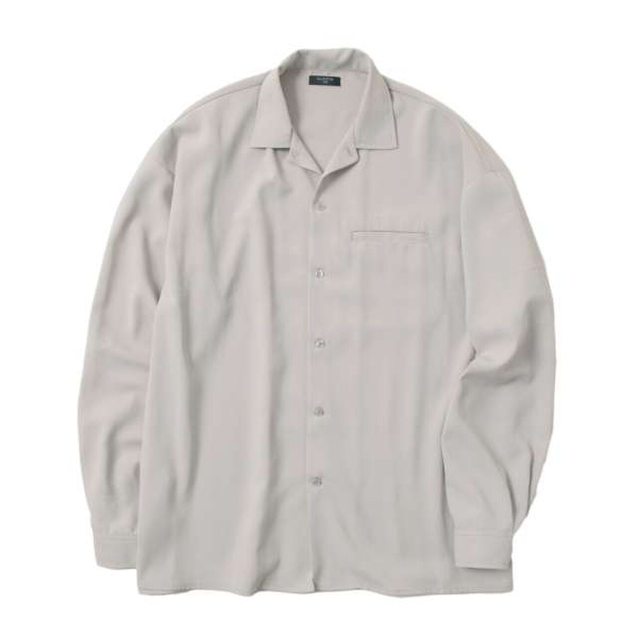 [Adult Size Available] [Set Up Compatible] Melty Open Collar Shirt,Light gray, large image number 12