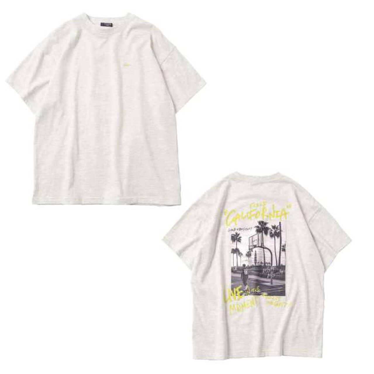 [Anti-Stain] Resort Back Print Short Sleeve T-Shirt,Navy, large image number 3