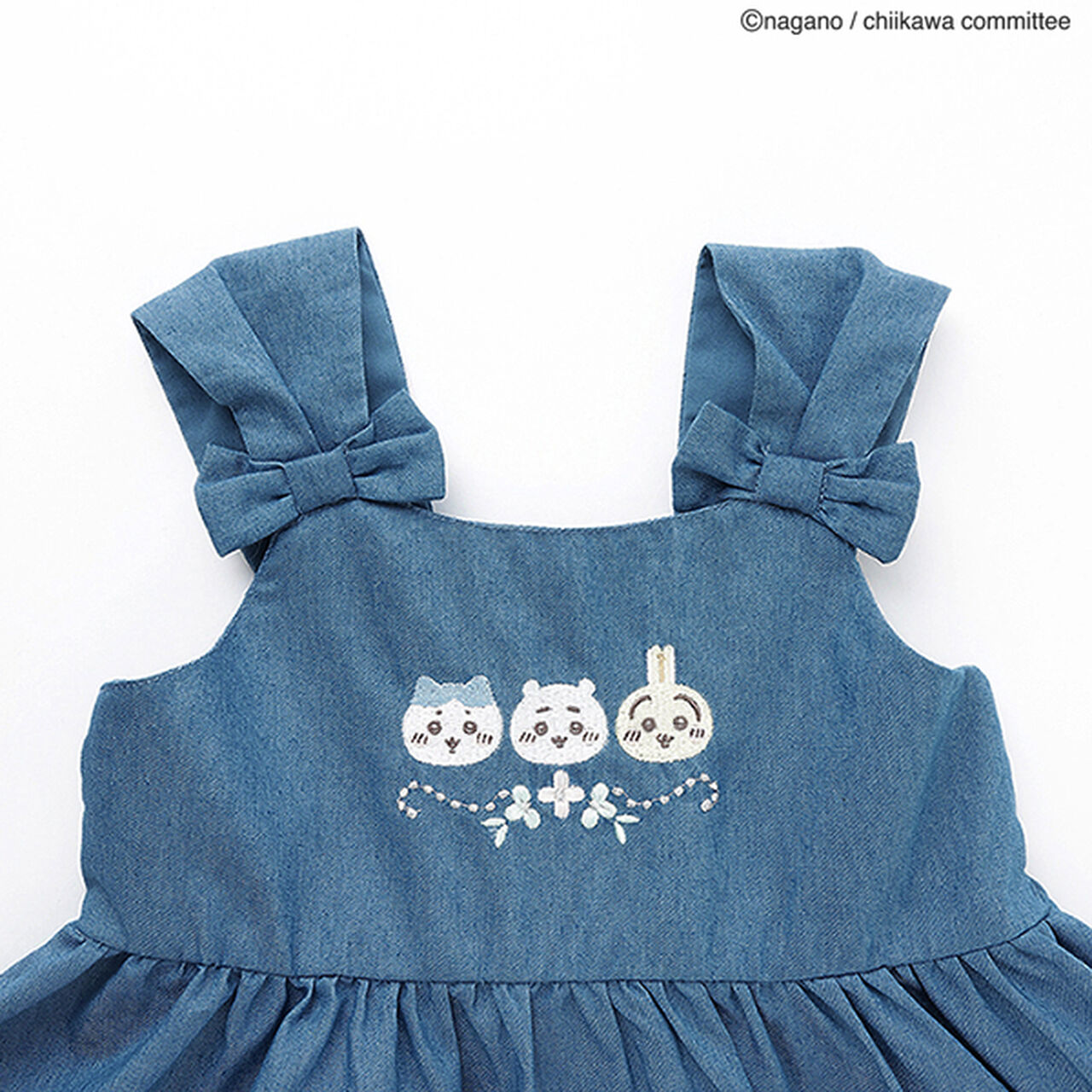 [Chikawa] Embroidered Peplum Blouse,Sax blue, large image number 8