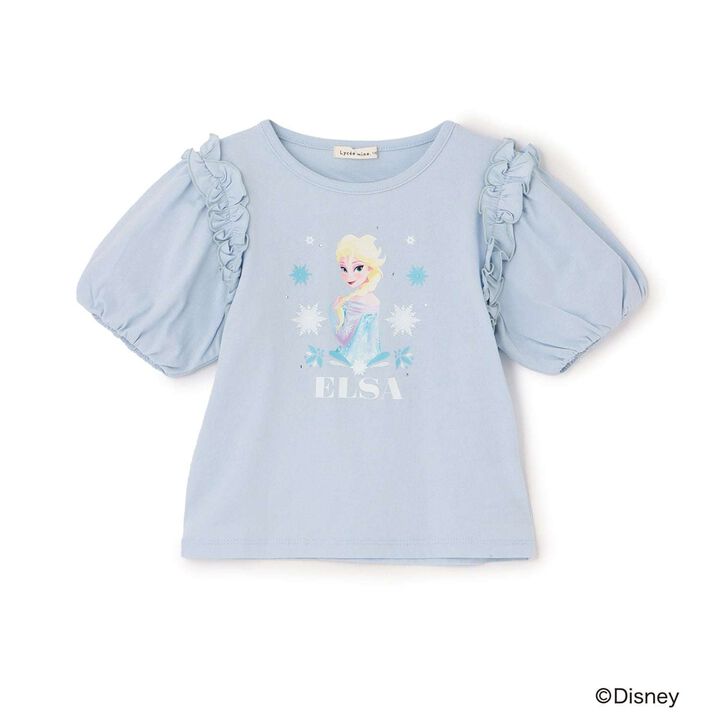 [Disney Frozen] 100% Cotton Sherbet Jersey Puff Sleeve T-Shirt [Kids Girls] UV Cool Touch Shape-Retaining,Lavender, medium image number 4