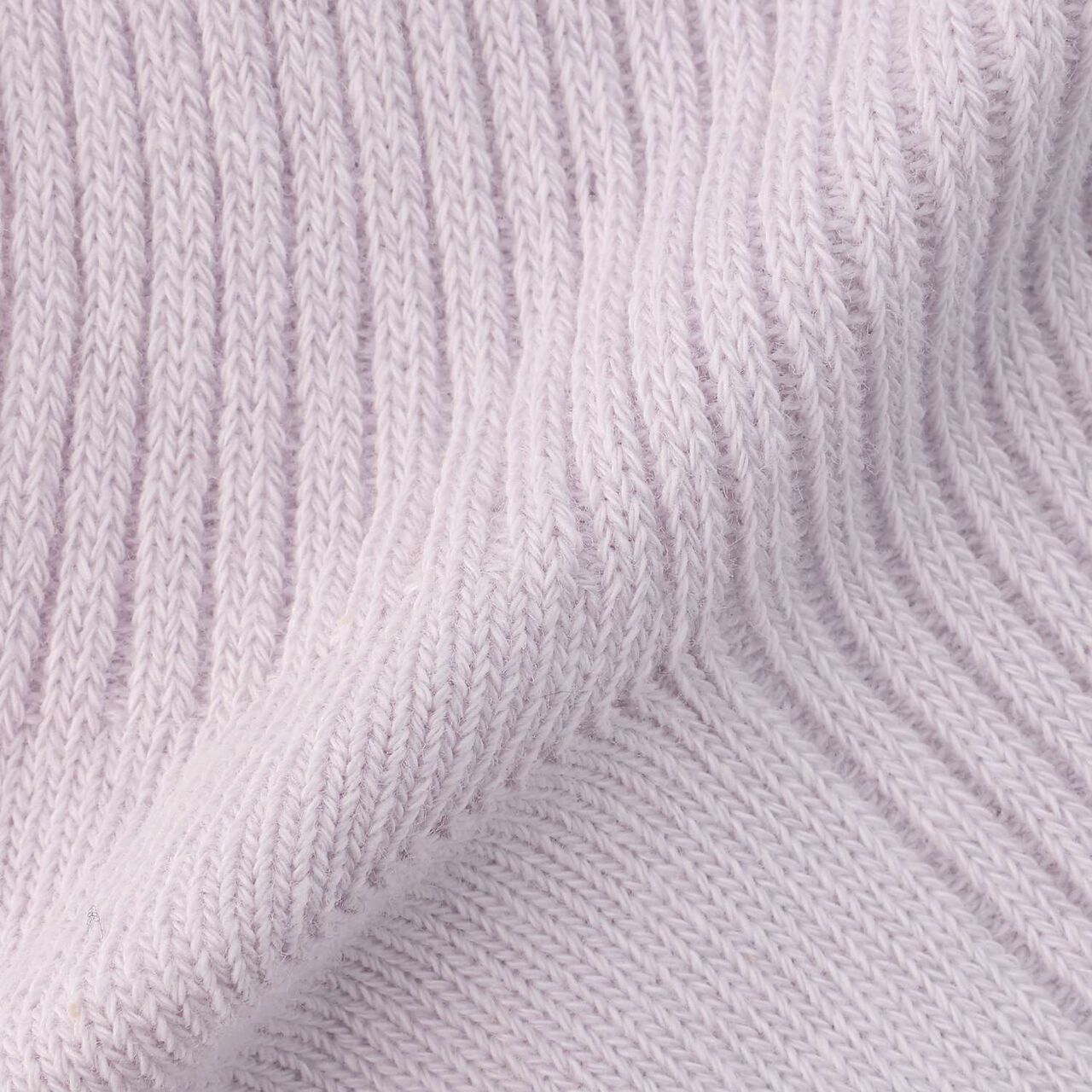 Flower Motif Crew Socks,Lavender, large image number 3