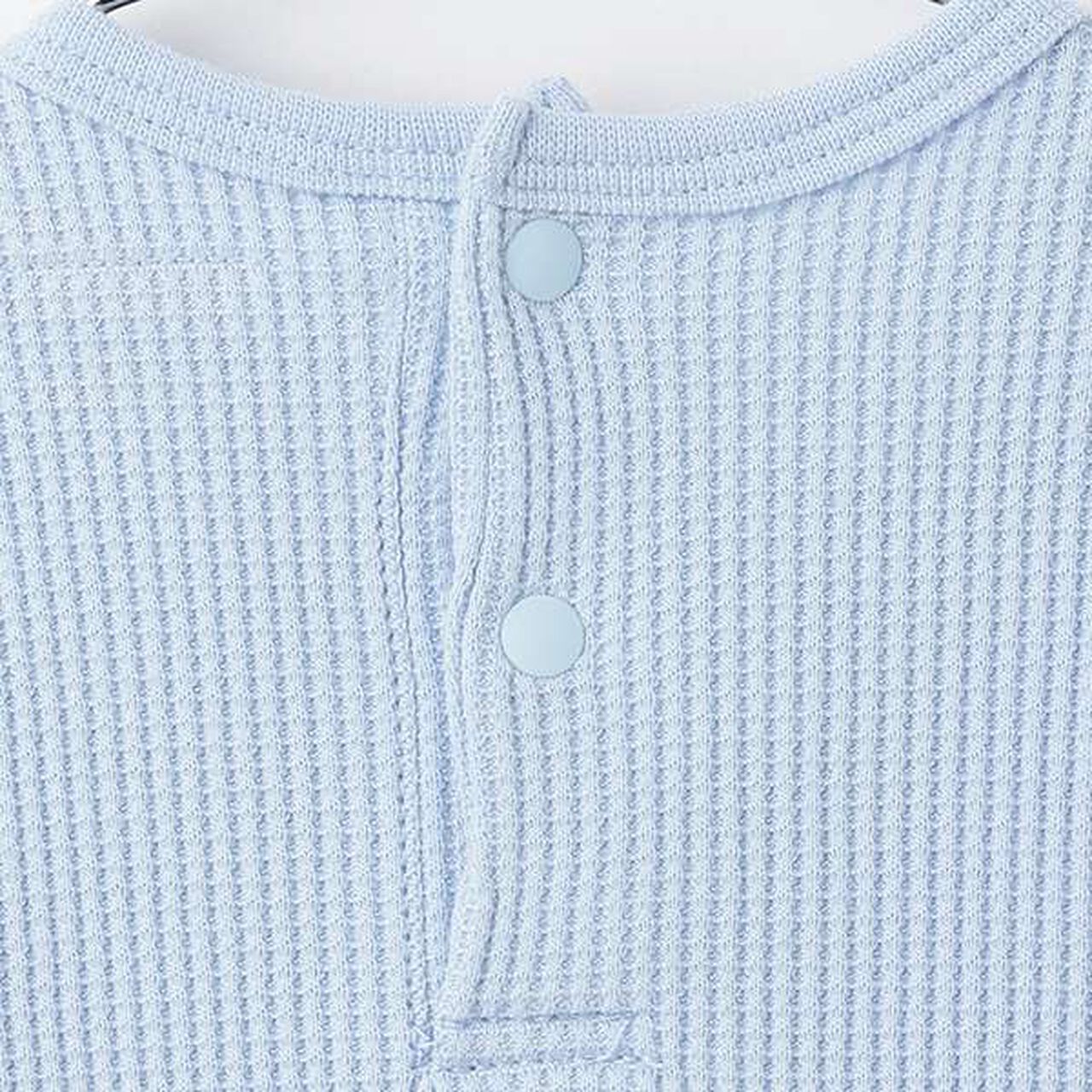 Bib-Attached Romper,Yellow, large image number 3