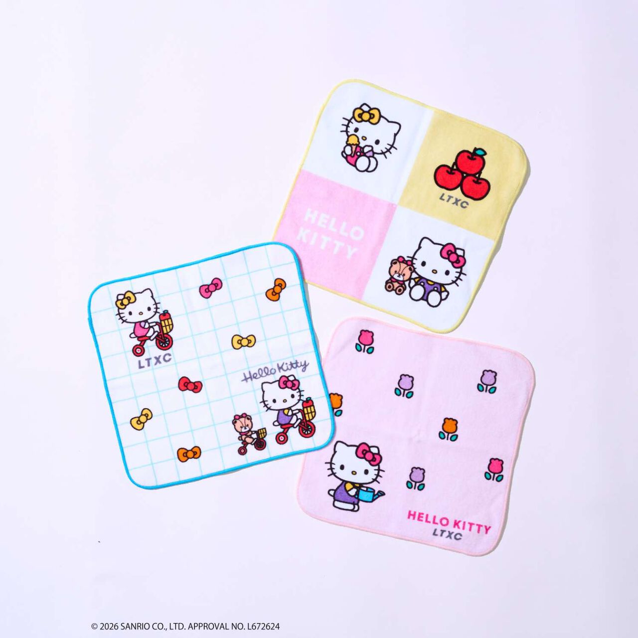 [Sanrio Characters/Hello Kitty] LTXC Assorted Hand Towels,Yellow, large image number 1