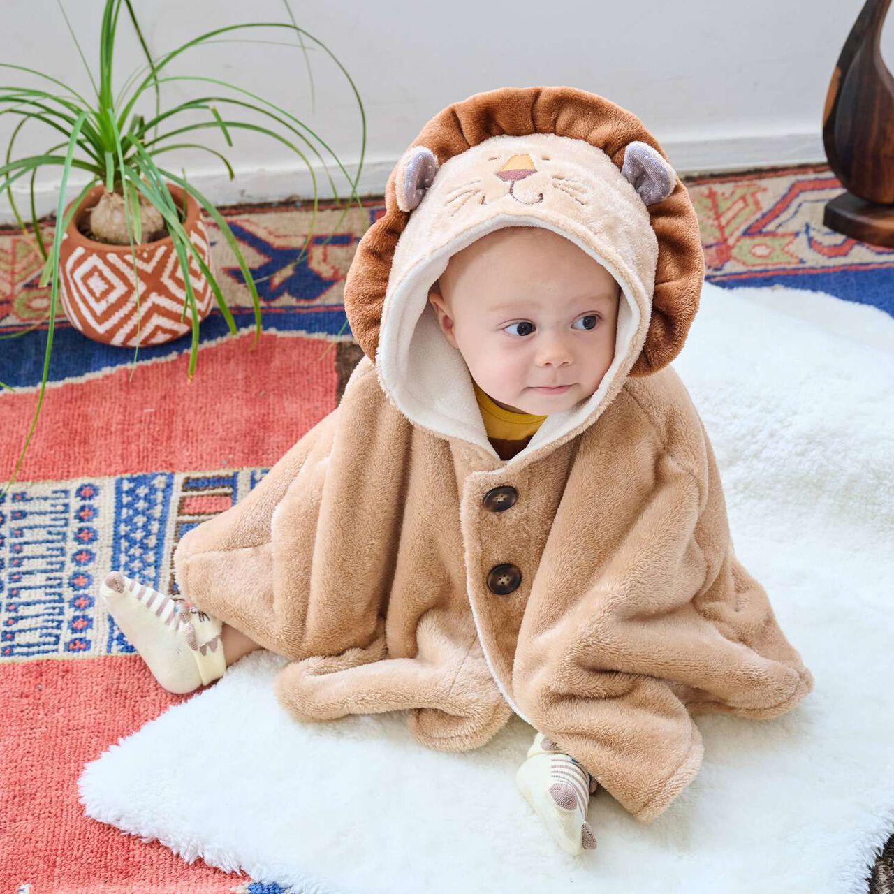 Animal Boa Cape,Beige, large image number 0