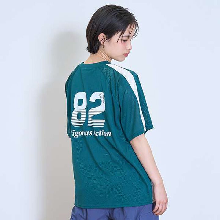 Loose Mesh Game T,Navy, medium image number 4