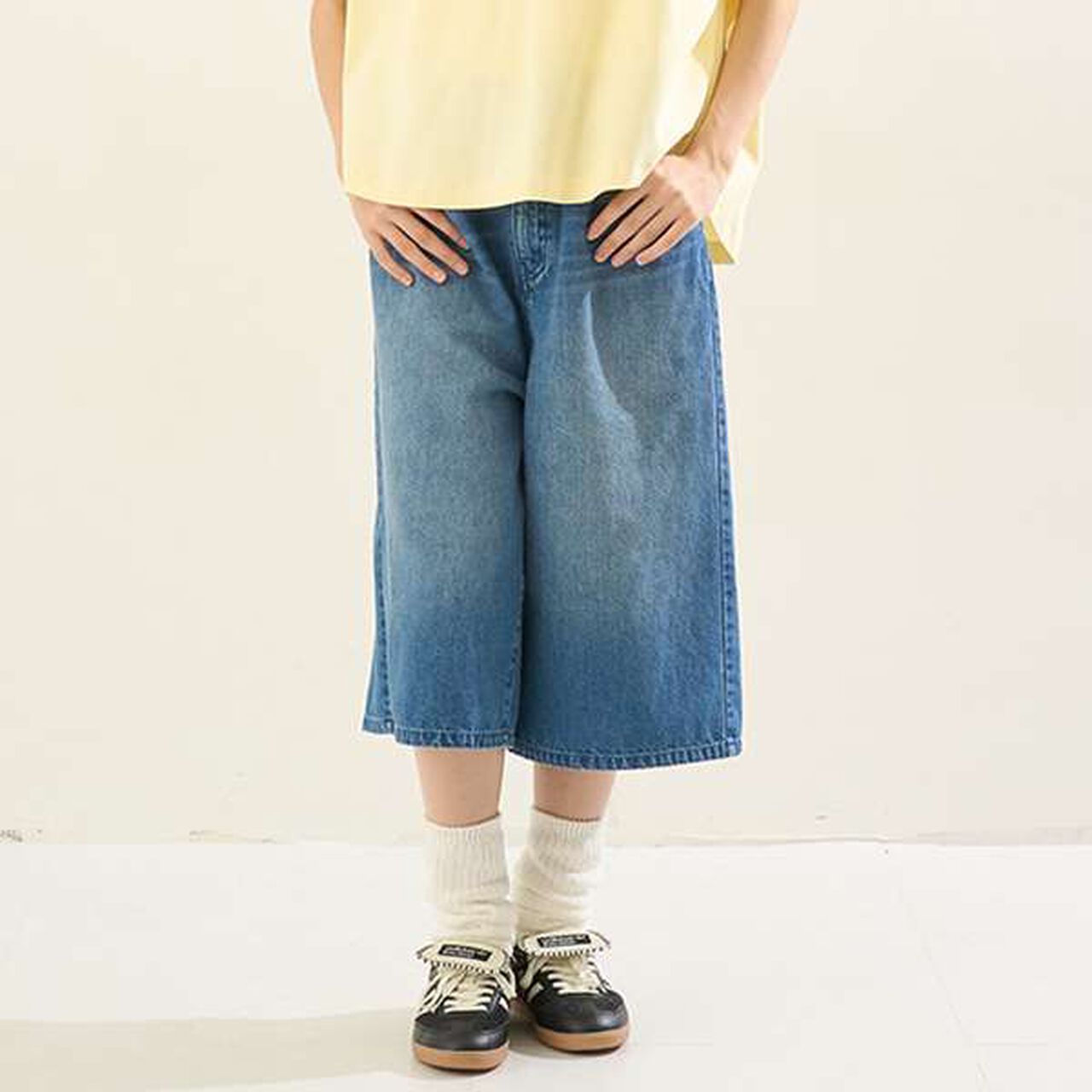 [AMI] Denim Half Pants with Hook,Black, large image number 24